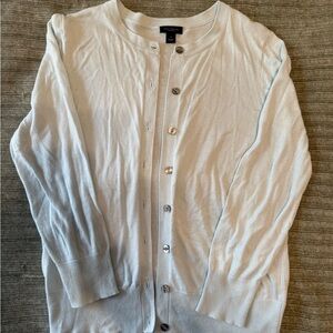 Ann Taylor Factory Light Blue Cardigan Sweater